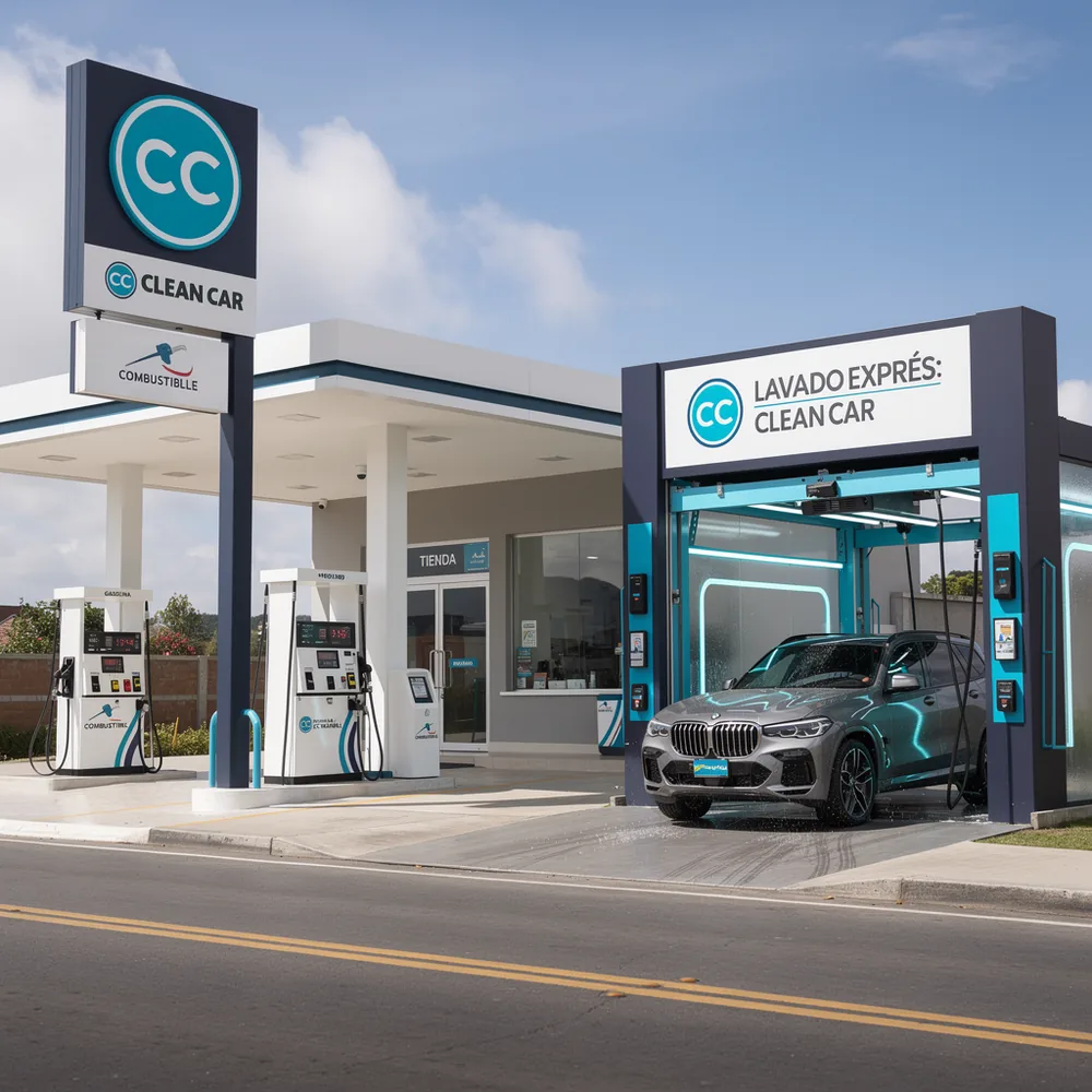 Estación de servicio con lavado exprés Clean Car